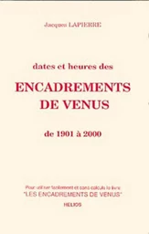 Dates et heures des encadrements de Vénus